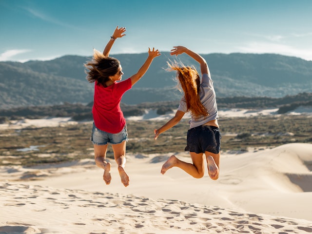 Scatti di salto per ragazzi