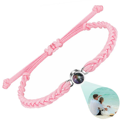 Bracciale Corda Personalizzato con Proiezione Foto