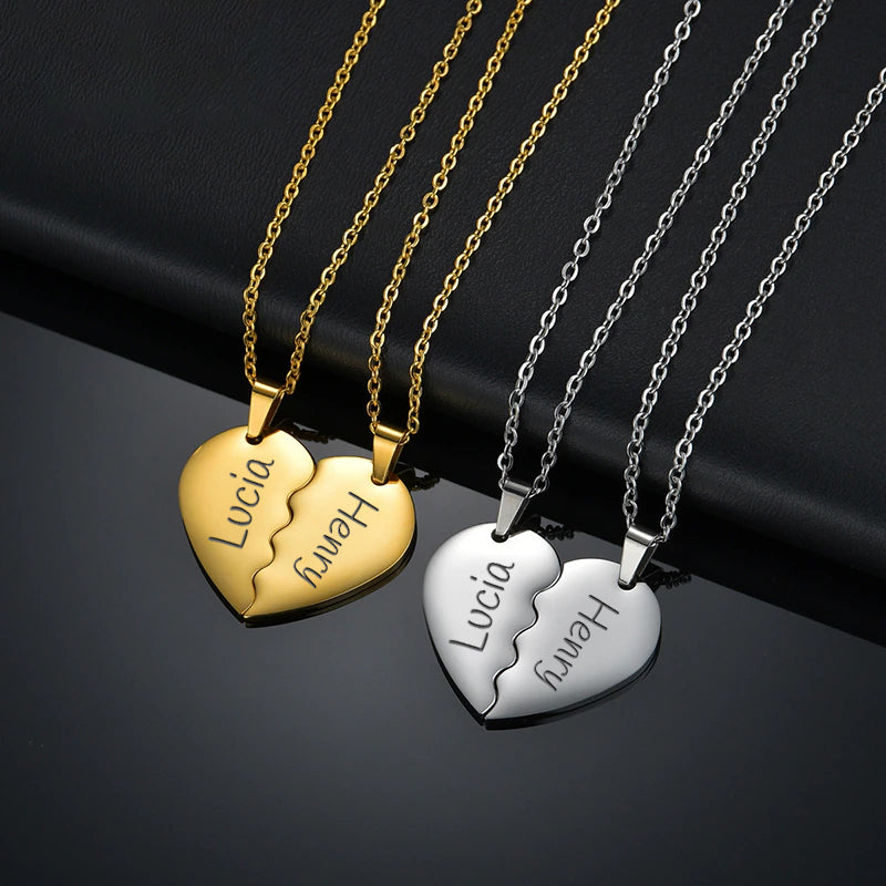 Collana Personalizzata Coppie Metà Cuore