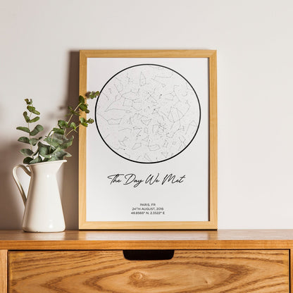 Poster Mappa Stellare Personalizzato con Coordinate