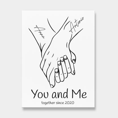 Stampa Tela Personalizzata Line Art