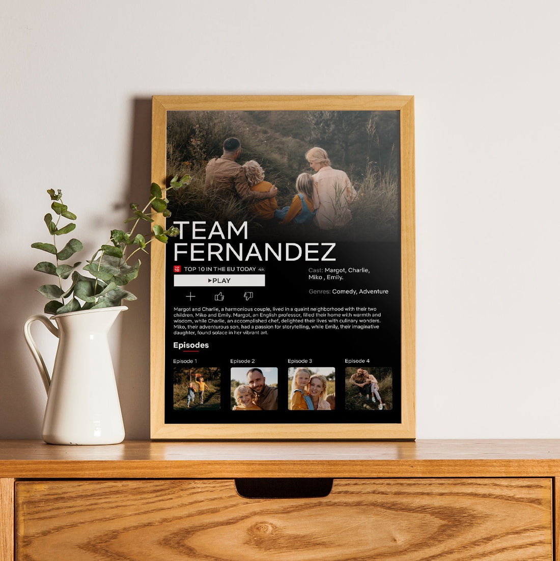 Poster Personalizzato in Stile Film Netflix con Foto