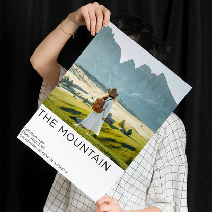 Poster Personalizzato con Foto Stile Minimalista Film