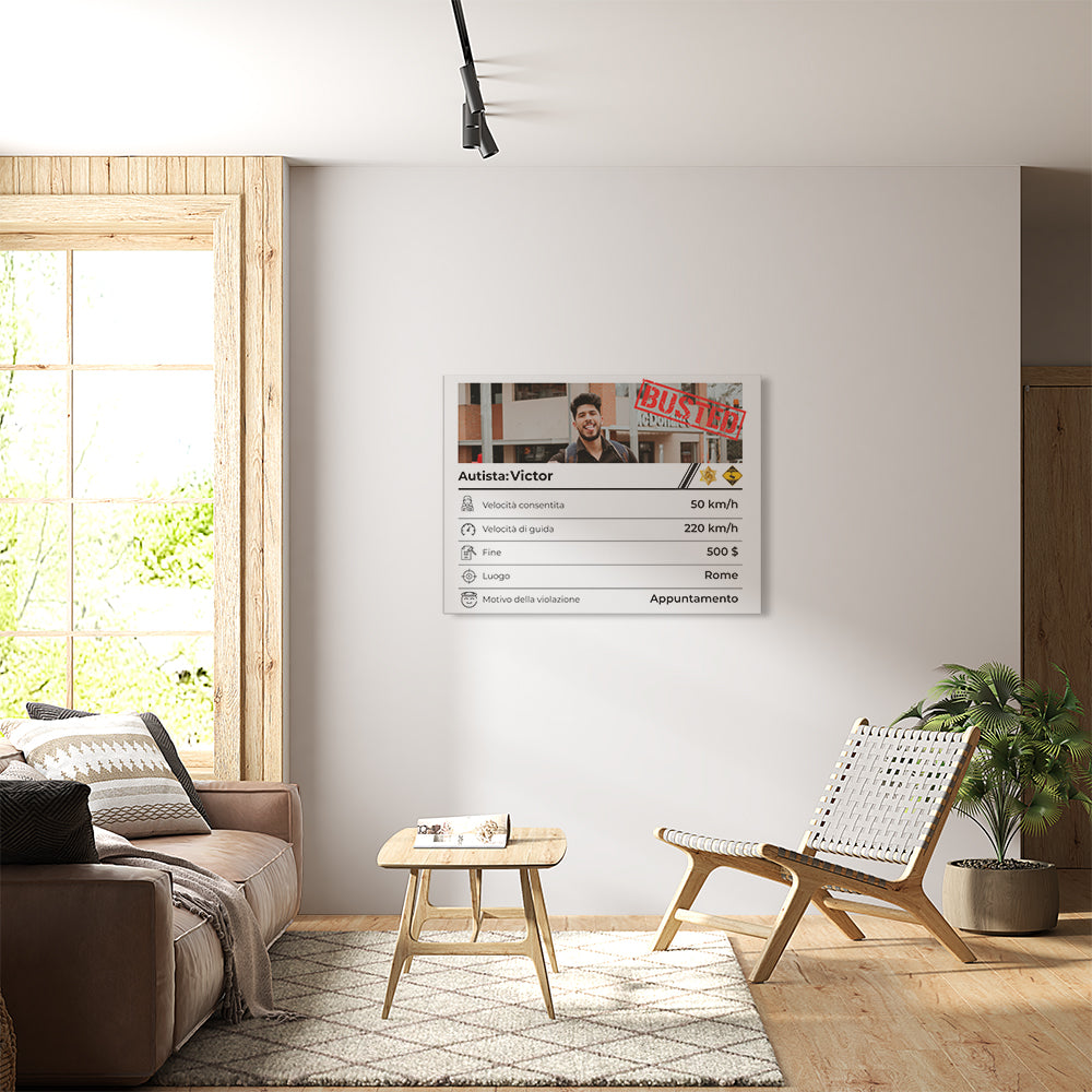 Stampa Tela Personalizzata Foto Autovelox