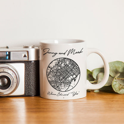 Tazza Personalizzata Mappa