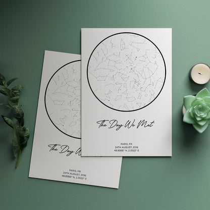 Poster Mappa Stellare Personalizzato con Coordinate