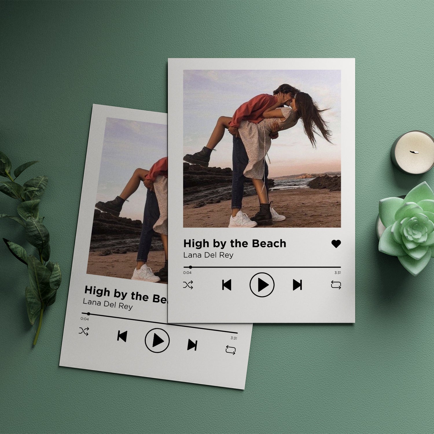 Poster Personalizzato con Canzone Spotify e Foto