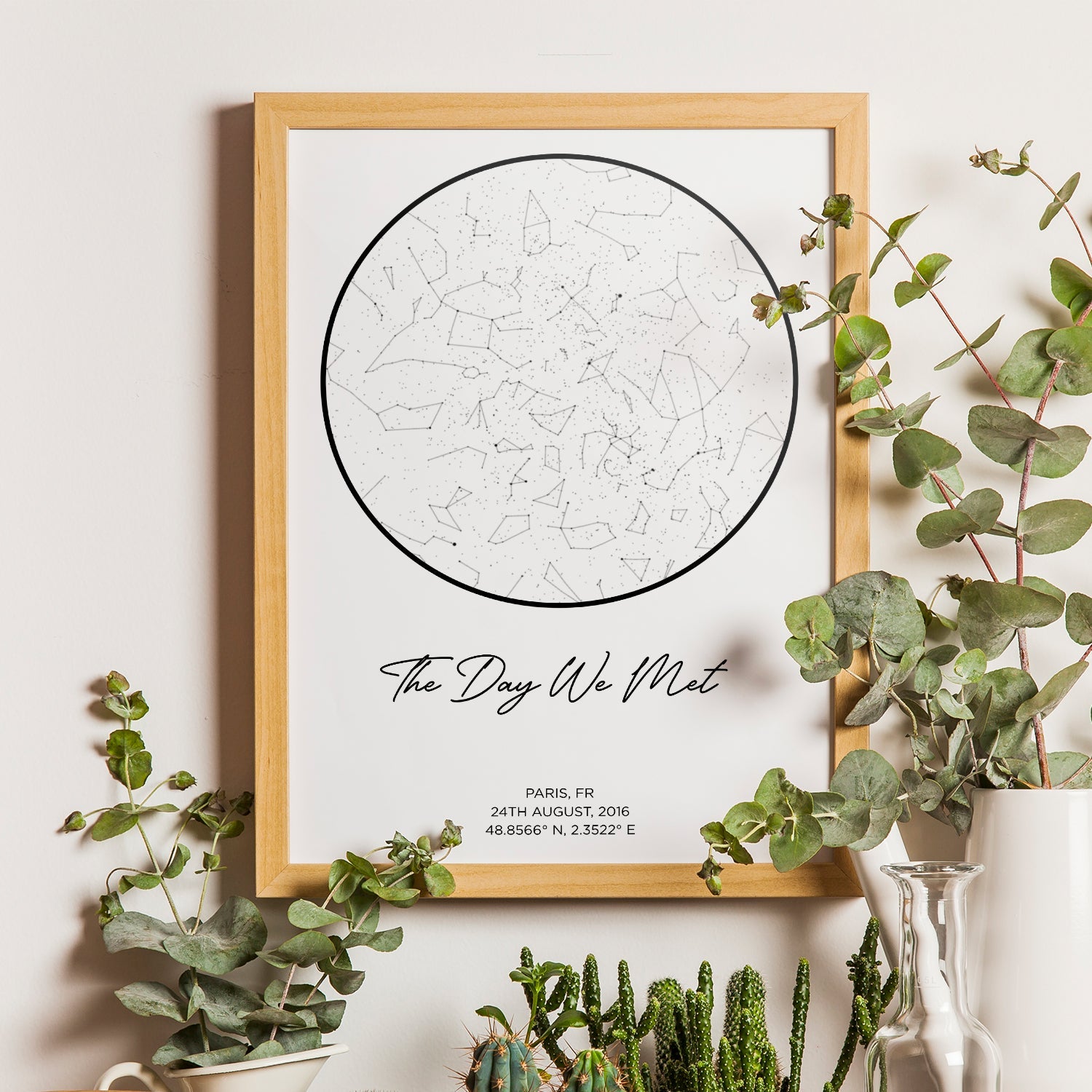 Poster Mappa Stellare Personalizzato con Coordinate