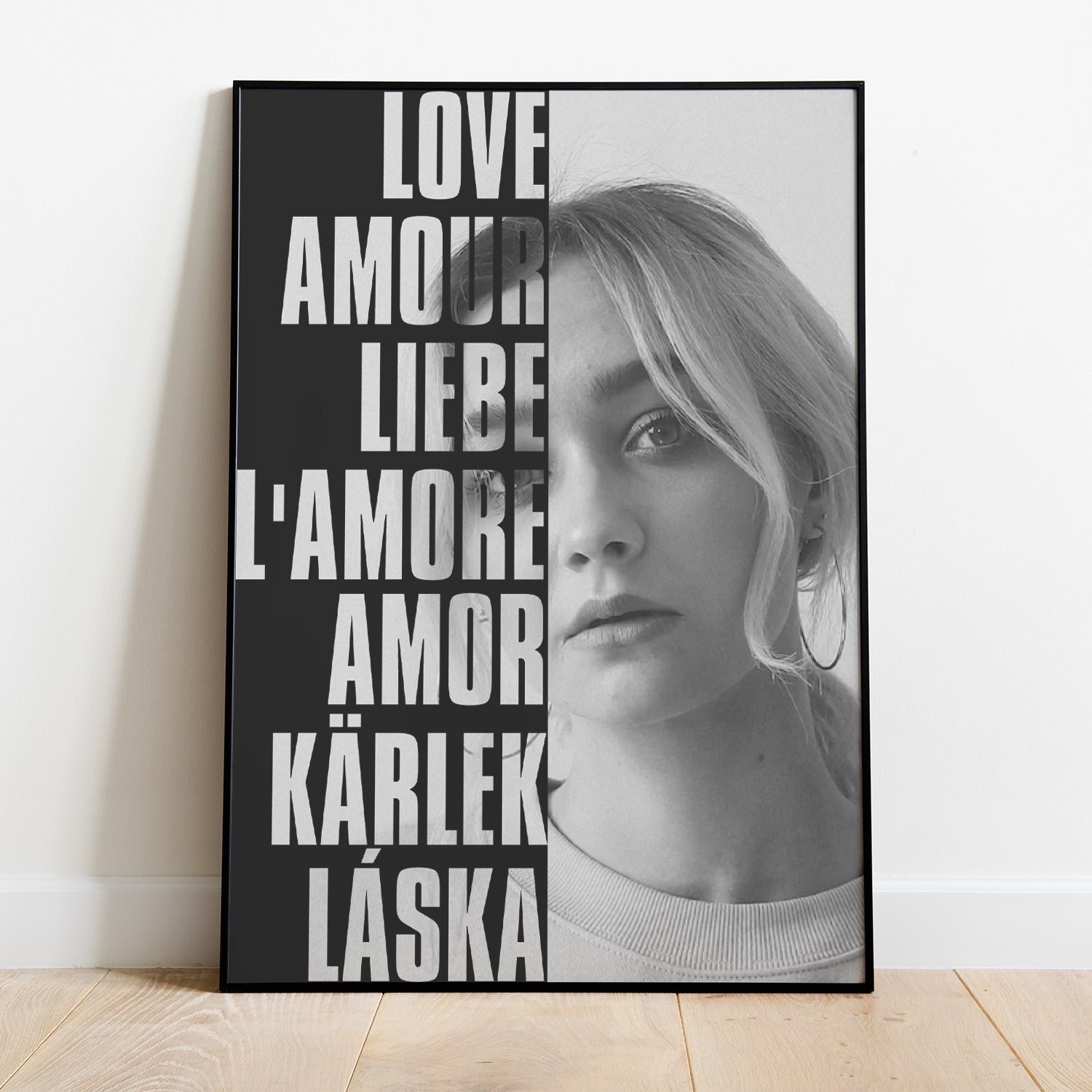 Poster Personalizzato con Foto e Messaggio Amore