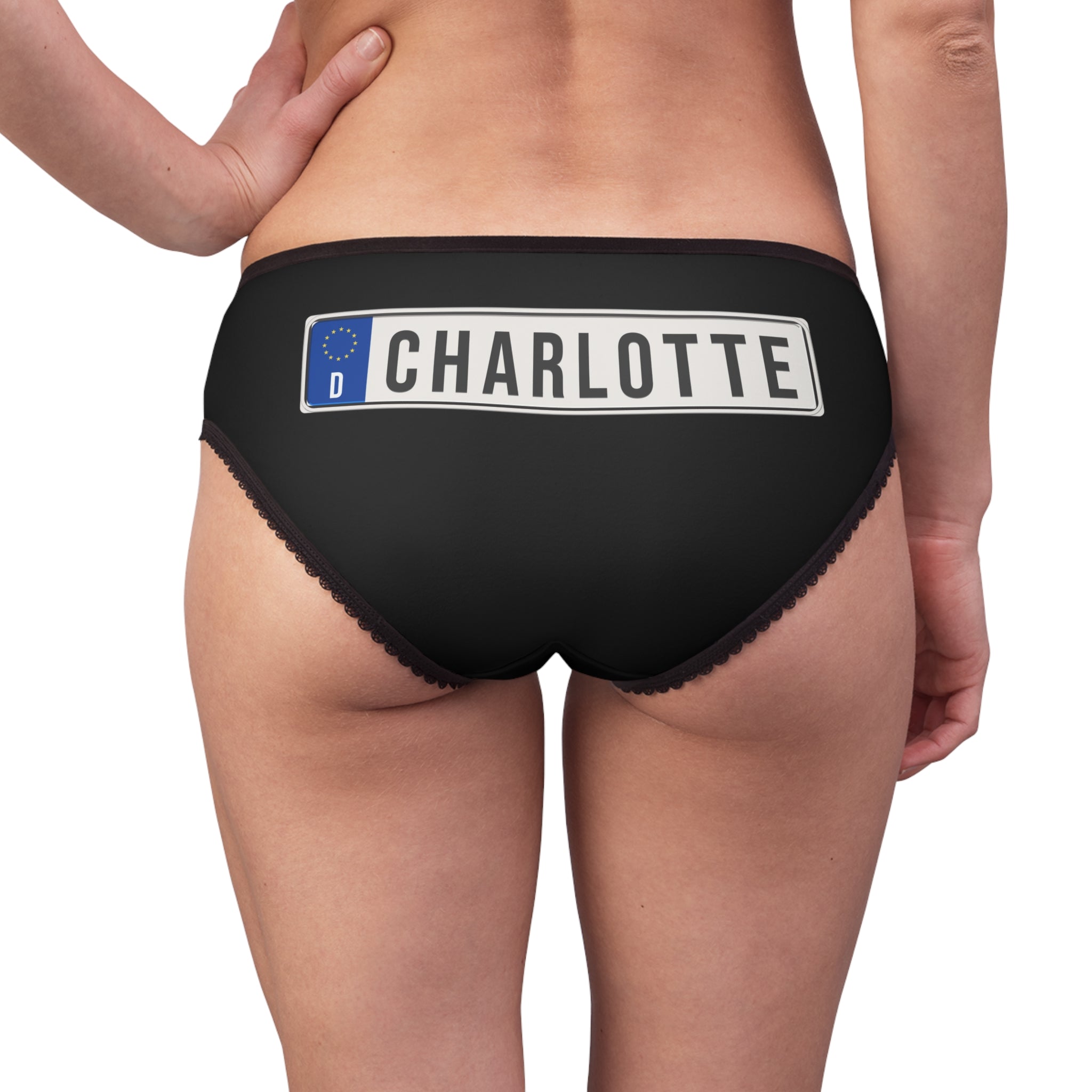 Mutandine Divertenti Personalizzate per Donne con Targa dell&