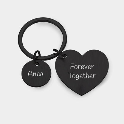 Portachiavi Personalizzato Cuore con Messaggio