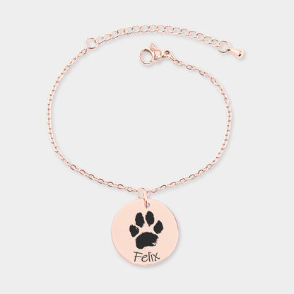 Bracciale Personalizzato Impronta Della Zampa Mascotte