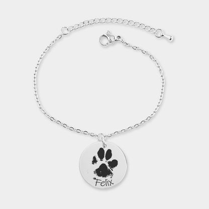 Bracciale Personalizzato Impronta Della Zampa Mascotte