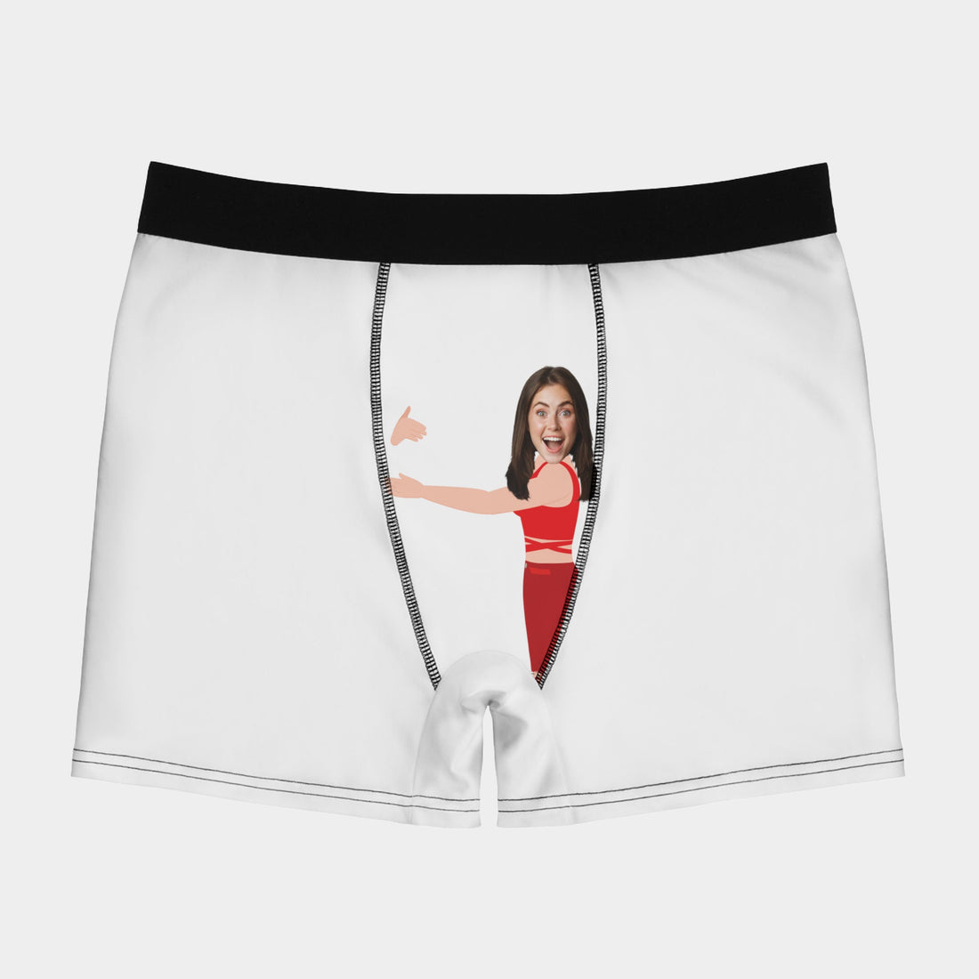 Boxer Divertenti Personalizzati con Foto e Donna che Abbraccia