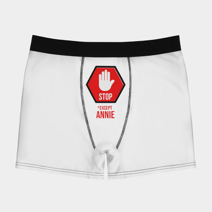 Boxer Divertenti Personalizzati con Segnale di Stop