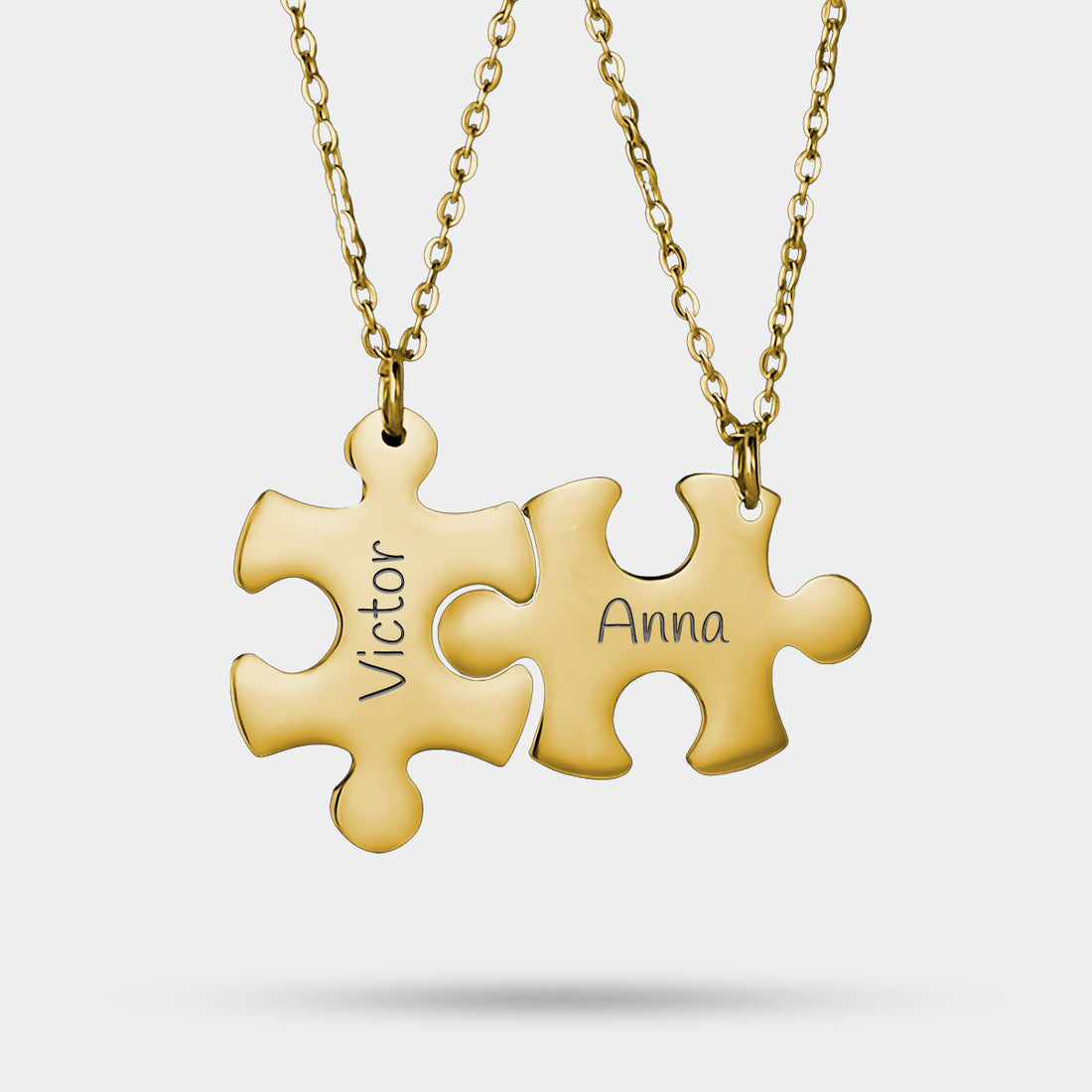 Collana Personalizzata Puzzle Incisa