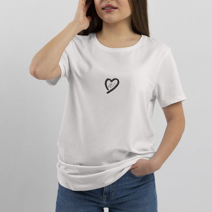 Maglietta Personalizzata con Cuore e Iniziale