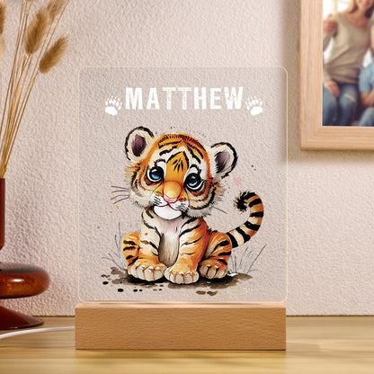 Luce Notturna Personalizzata per Bambini con Animali