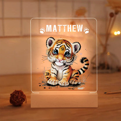 Luce Notturna Personalizzata per Bambini con Animali