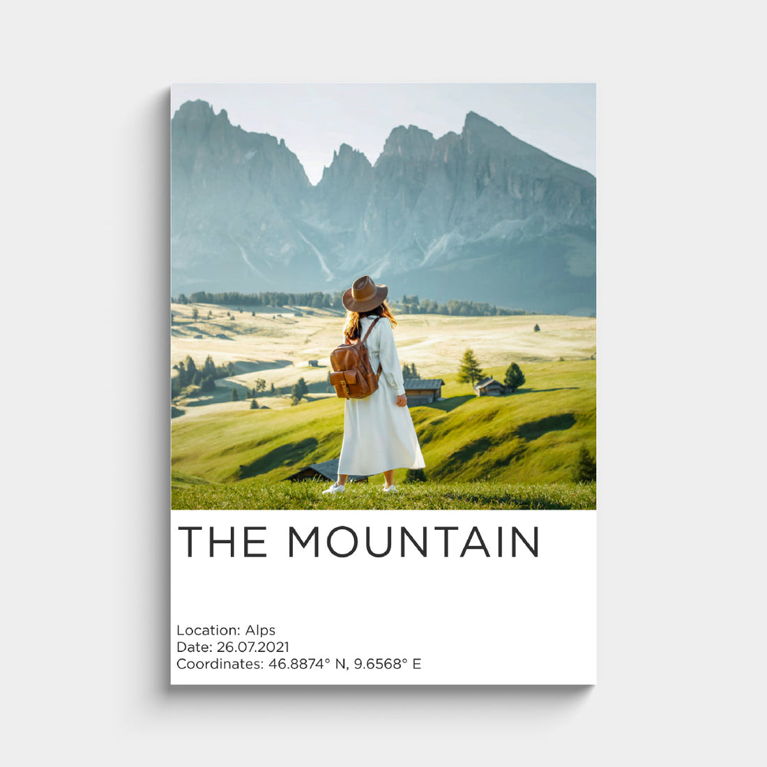 Poster Personalizzato con Foto Stile Minimalista Film
