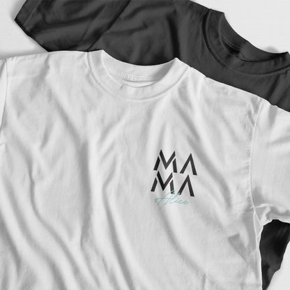 Maglietta Personalizzata Mamá con Nome