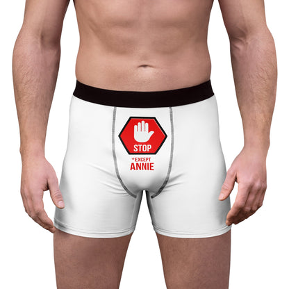 Boxer Divertenti Personalizzati con Segnale di Stop