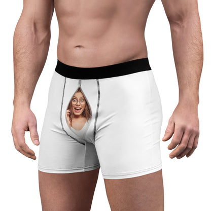 Boxer Divertenti Personalizzati con Foto a Zip Sorpresa