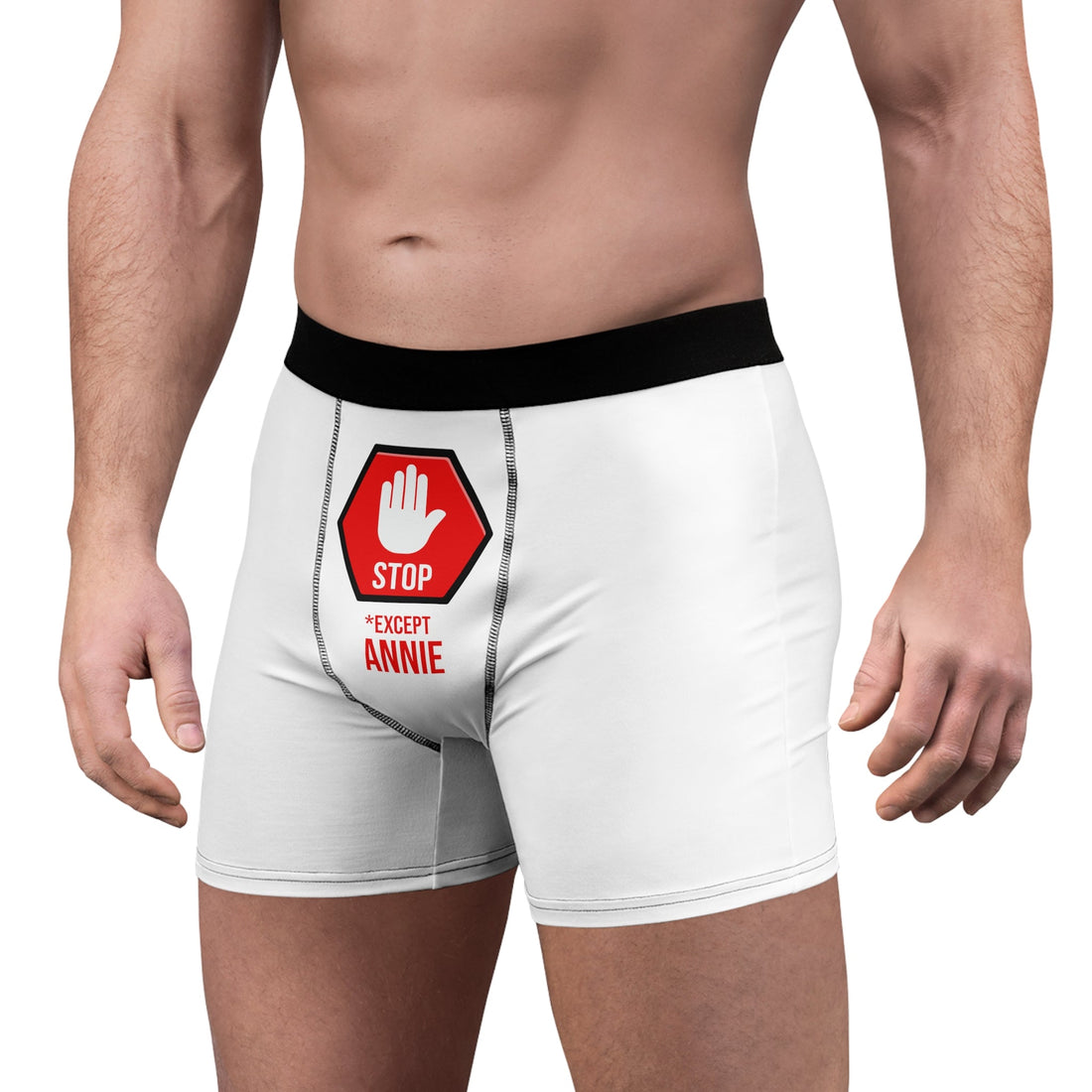 Boxer Divertenti Personalizzati con Segnale di Stop