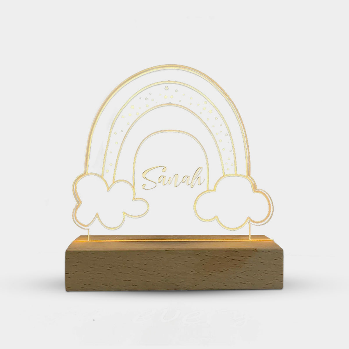 Lampada da Notte Personalizzata per Bambini a Forma di Nuvola