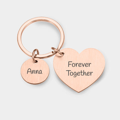 Portachiavi Personalizzato Cuore con Messaggio