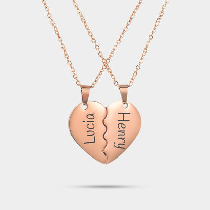 Collana Personalizzata Coppie Metà Cuore