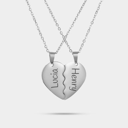 Collana Personalizzata Coppie Metà Cuore