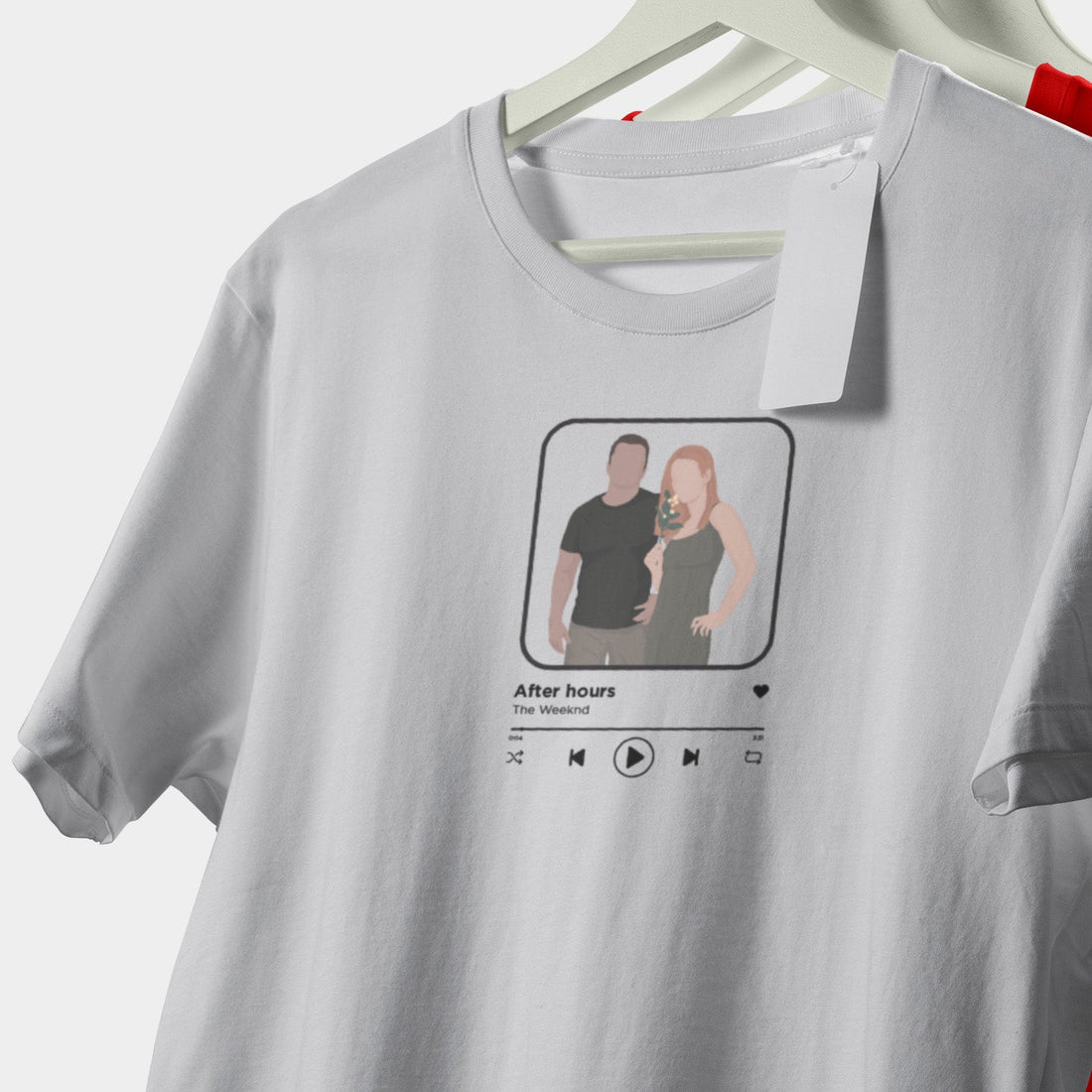 Maglietta Personalizzata con Canzone Spotify e Illustrazione