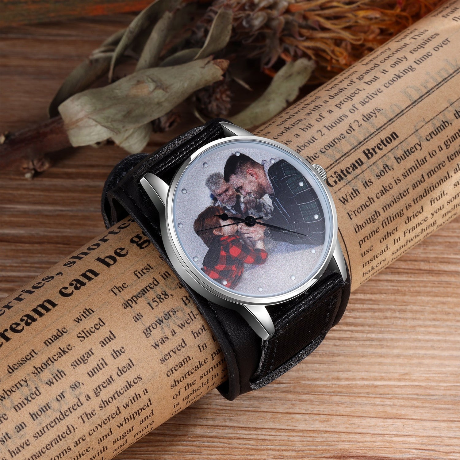 Orologio Personalizzato Con Foto Con Cinturino Nylon